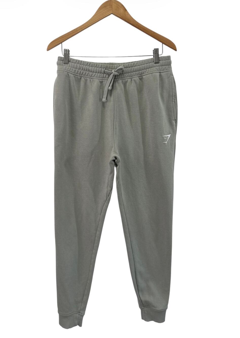 Gymshark Men’s Sage Green Joggers M Drawstring Waist Athletic Pants